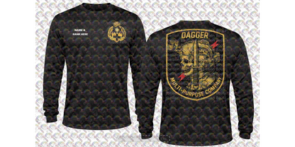 2-5 Cav, 1 ABCT Dagger Company Crewneck Sweatshirt, Long Sleeve or Short Sleeve Shirt