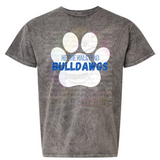 Hettie Halstead Elementary Bulldawgs Pawprint Crewneck Sweatshirt, Long or Short Sleeve Adult Tee