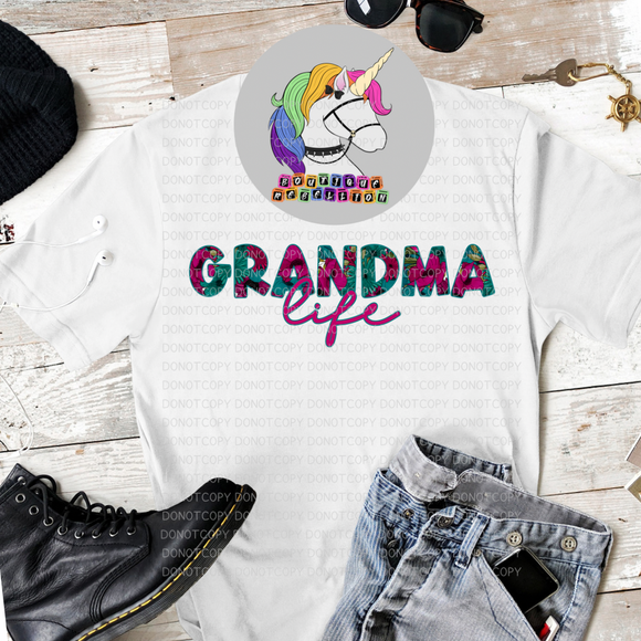 Grandma Life Direct to Film - DTF  Transfer