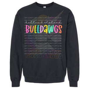 Hettie Halstead Elementary Bright Font Crewneck Sweatshirt, Long or Short Sleeve Youth Tee