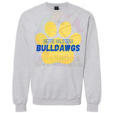 Hettie Halstead Elementary Bulldawgs Pawprint Crewneck Sweatshirt, Long or Short Sleeve Adult Tee