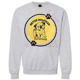 Hettie Halstead Elementary Bulldawgs Round Black & Yellow Crewneck Sweatshirt, Long or Short Sleeve Adult Tee