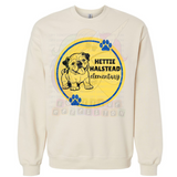 Hettie Halstead Elementary Bulldawgs Round Blue & Yellow Crewneck Sweatshirt, Long or Short Sleeve Adult Tee