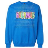 Hettie Halstead Elementary Bulldawgs Polkadot Crewneck Sweatshirt, Long or Short Sleeve Adult Tee