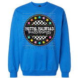 Hettie Halstead Elementary Bright Circle Crewneck Sweatshirt, Long or Short Sleeve Adult Tee