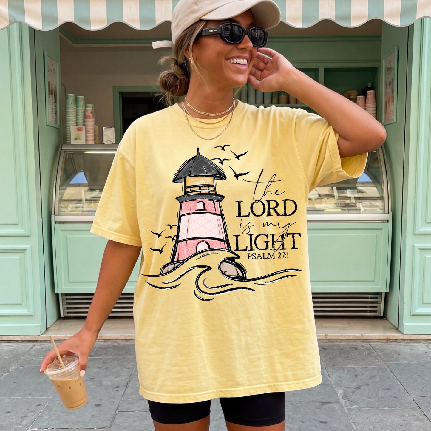 The Lord is My Light Comfort Colors Adult Tee