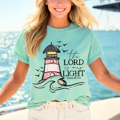 The Lord is My Light Comfort Colors Adult Tee