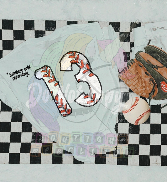0-49 NUMBERS ON BACK ONLY for My Boy/Girl/Kids Might Not Always Swing But I Do So Watch Your Mouth Adult Back of Tee