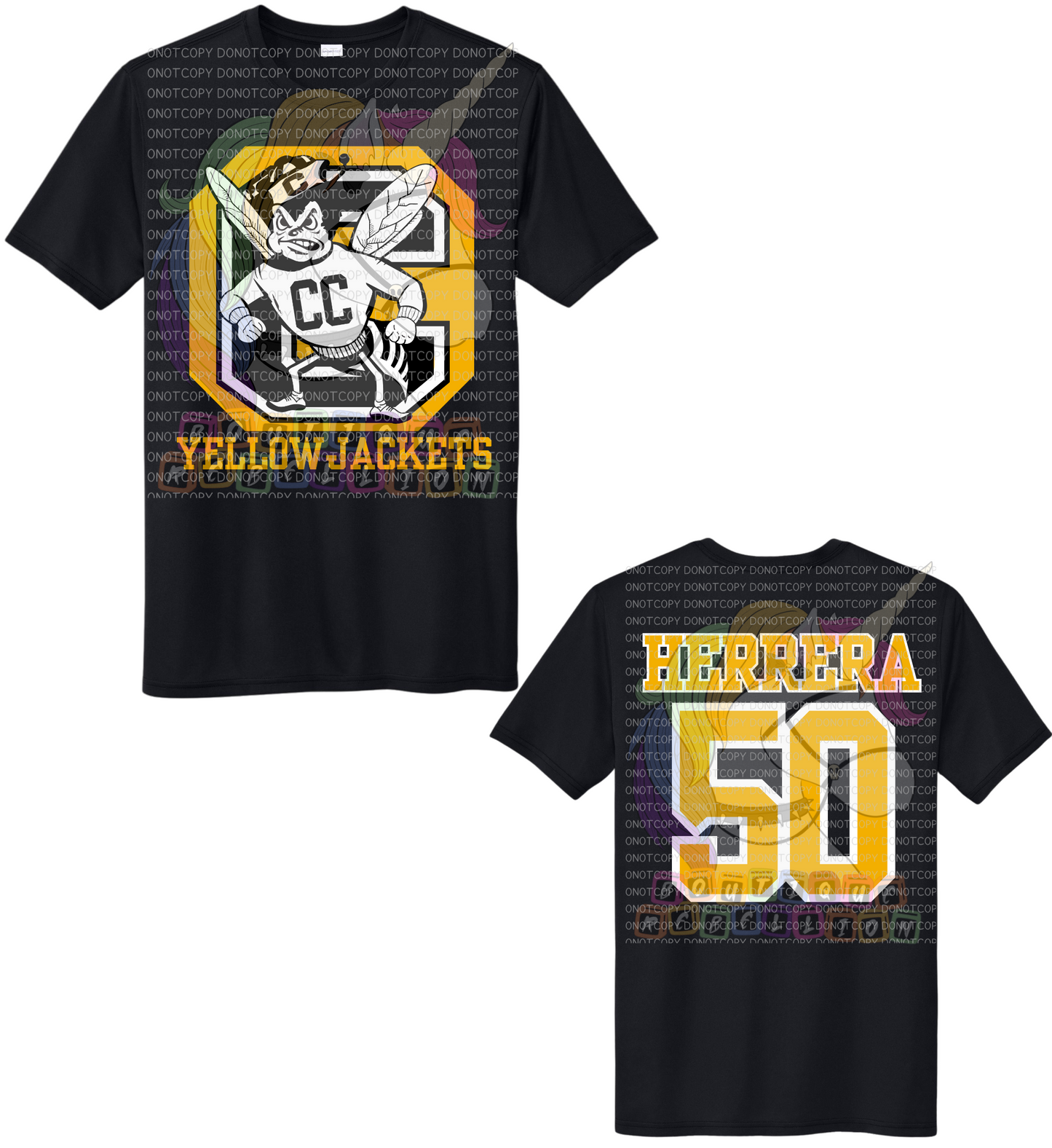 Copperas Cove Yellowjackets Soccer Youth SPF50 Moisture Wicking Tee
