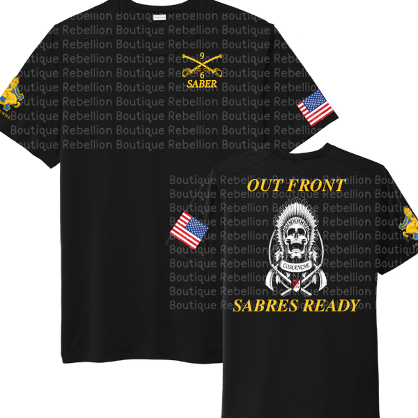 6-9 Cav, 3 ABCT Comanche Troop Crewneck Sweatshirt, Long Sleeve or Short Sleeve Shirt