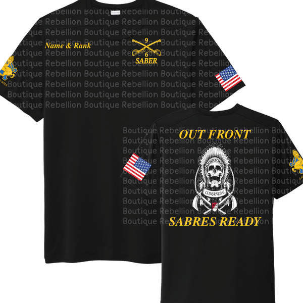 6-9 Cav, 3 ABCT Comanche Troop Crewneck Sweatshirt, Long Sleeve or Short Sleeve Shirt