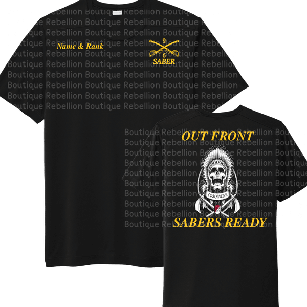 6-9 Cav, 3 ABCT Comanche Troop Crewneck Sweatshirt, Long Sleeve or Short Sleeve Shirt