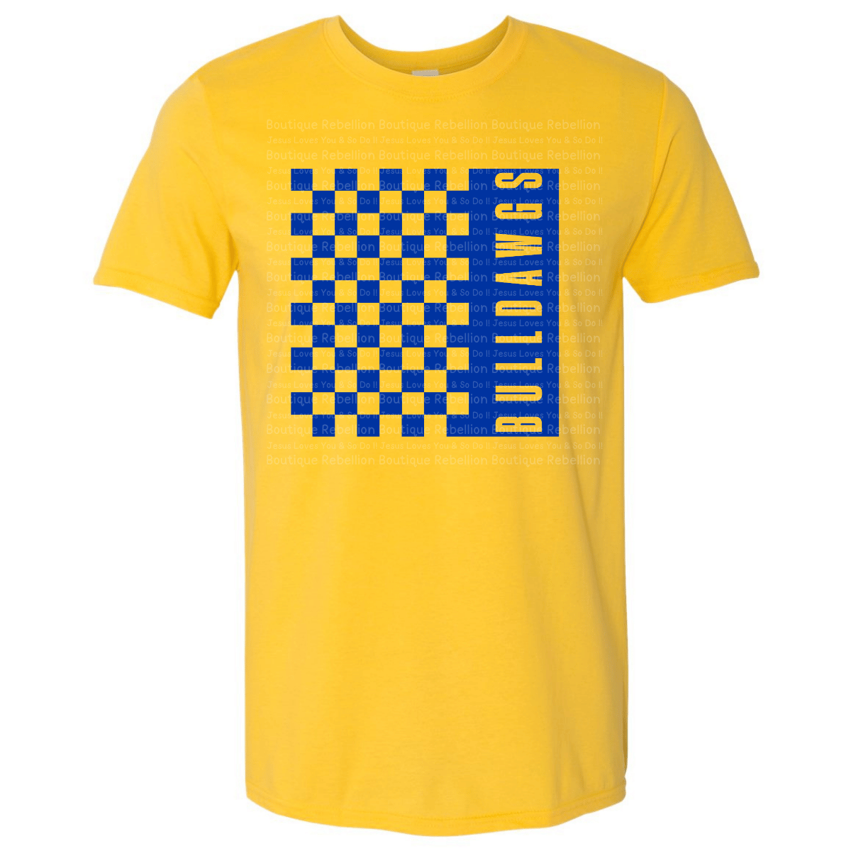 Bulldawgs Checker Adult Tee