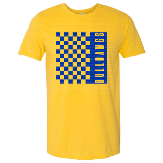 Bulldawgs Checker Adult Tee