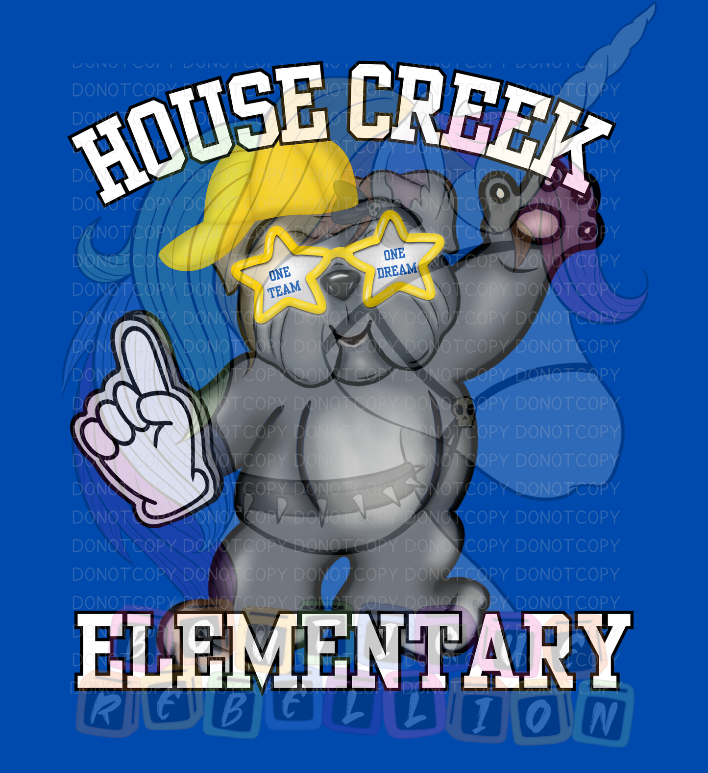 House Creek Elementary Bulldawgs Adult Crewneck Sweatshirt