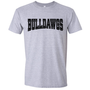 Bulldawgs Text Adult Tee