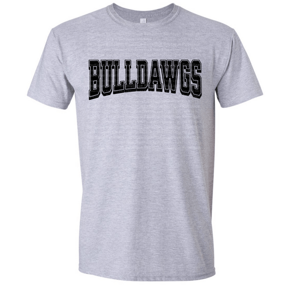 Bulldawgs Text Adult Tee