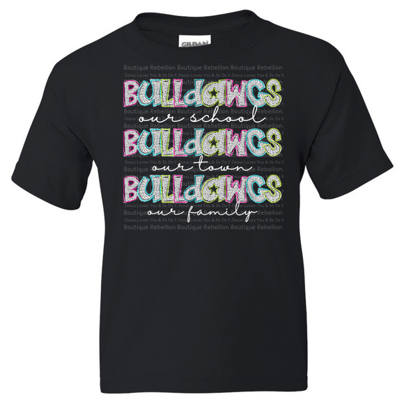 Bulldawgs Our School Adult Tee