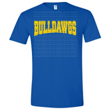 Bulldawgs Text Adult Tee