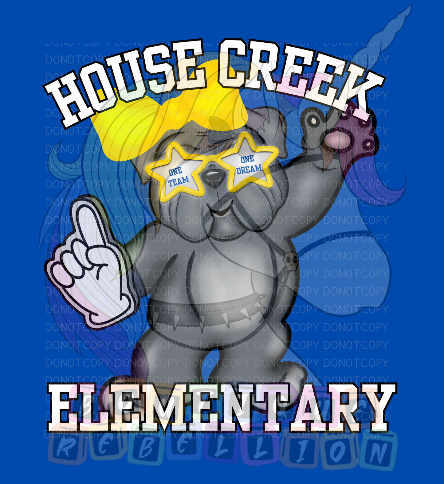 House Creek Elementary Bulldawgs Adult Crewneck Sweatshirt
