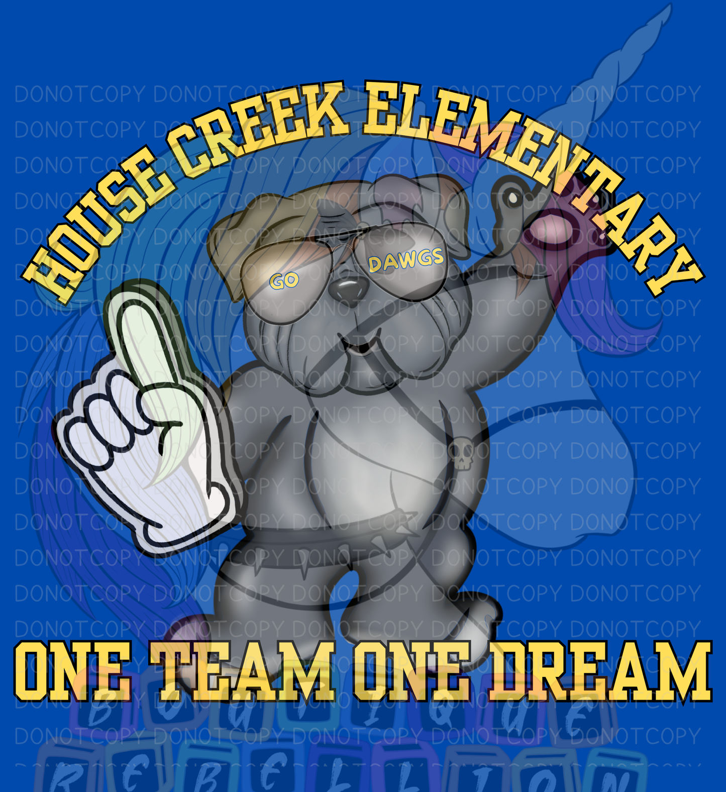 House Creek Elementary Bulldawgs Adult Crewneck Sweatshirt