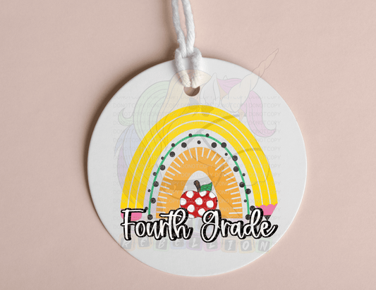 Pencil Rainbow Grade Bag Tags