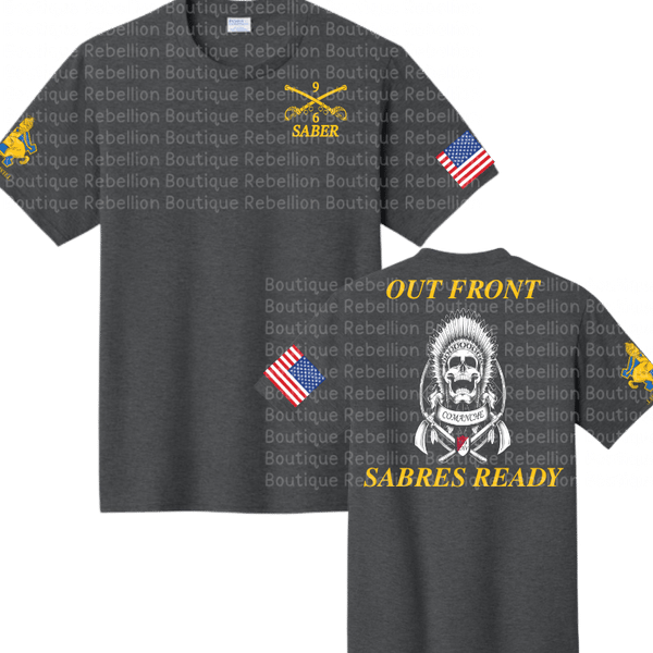 6-9 Cav, 3 ABCT Comanche Troop Crewneck Sweatshirt, Long Sleeve or Short Sleeve Shirt
