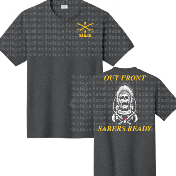 6-9 Cav, 3 ABCT Comanche Troop Crewneck Sweatshirt, Long Sleeve or Short Sleeve Shirt