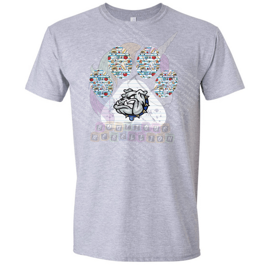 Copperas Cove Bulldawgs B2S Paw Print Long or Short Sleeve  Adult Tee or Youth Tee