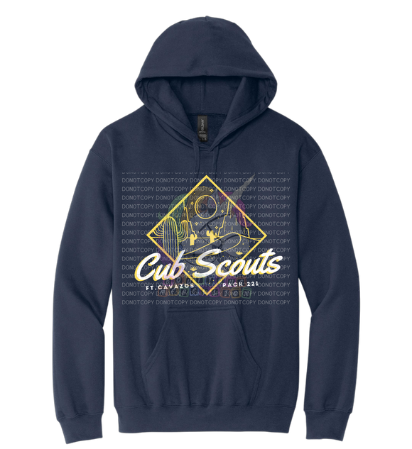 Cub Scouts Pack 221 Ft. Cavazos Navy Hoodie