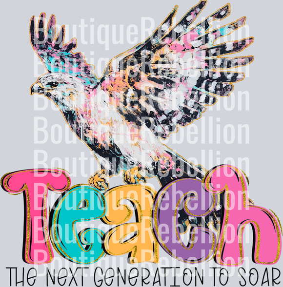 Teach the Next Generation to Soar Single DTF Transfer