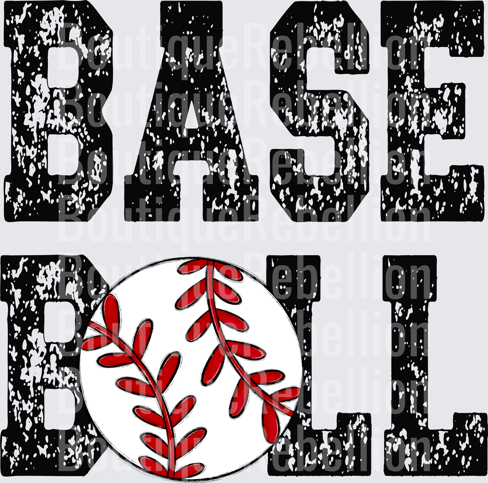 Baseball Single DTF Transfer