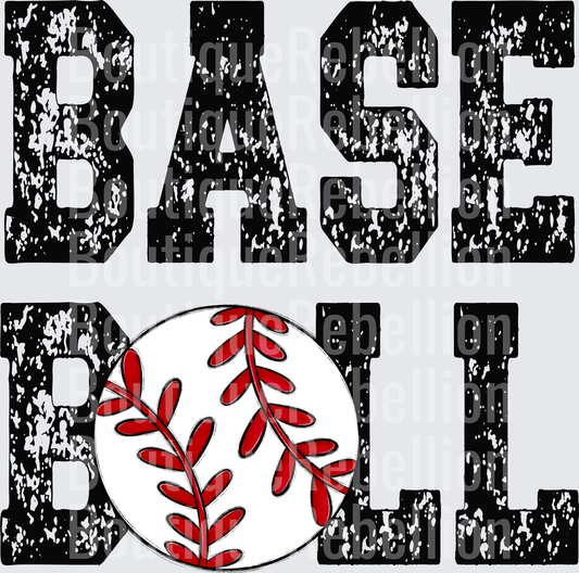 Baseball Single DTF Transfer