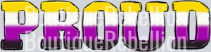 Non Binary Proud Single DTF Transfer