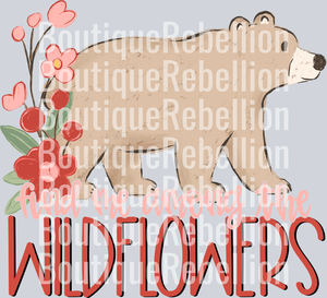 Among Wild flowers Single DTF Transfer