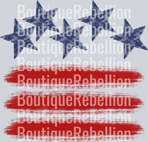 Stars Stripes Single DTF Transfer