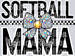 Softball Mama 4 Single DTF Image