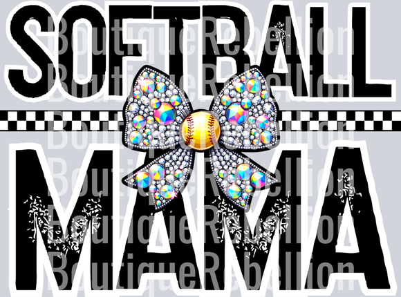 Softball Mama 4 Single DTF Image