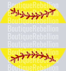 Softball Name Plate Single DTF Image