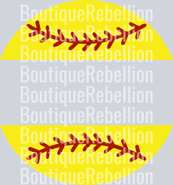 Softball Name Plate Single DTF Image