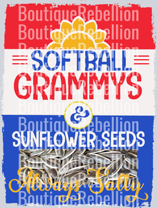 Softball Grammys Single DTF Image