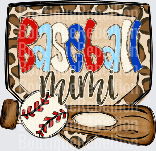 Baseball Mimi Single DTF Transfer