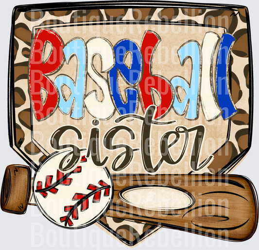 Baseball Sister Single DTF Transfer