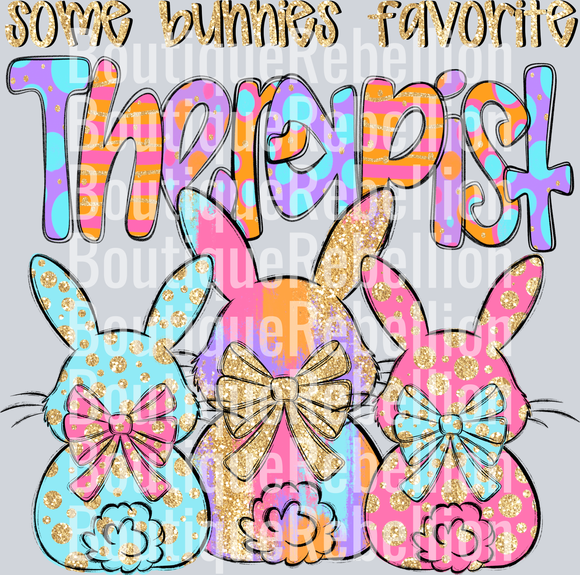 Some Bunnies Favorite Therapist Single DTF Transfer