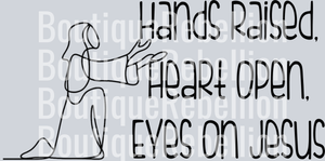 Eyes on Jesus Single DTF Transfer