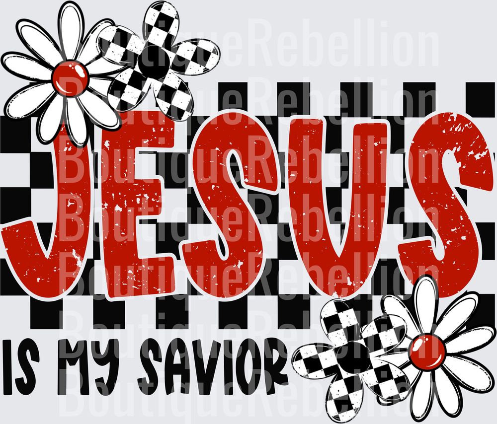 Jesus is my savior Single DTF Transfer