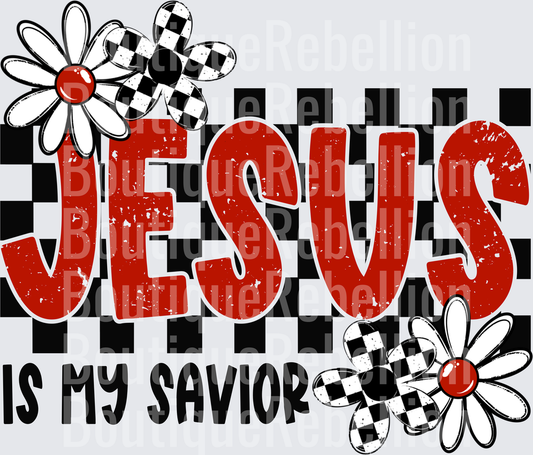Jesus is my savior Single DTF Transfer
