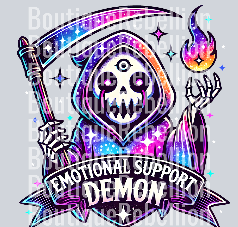 Demon Single Emotional Support Demon Single DTF Transfer – BoutiqueRebellion
