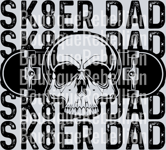 Sk8er Dad Single DTF Transfer