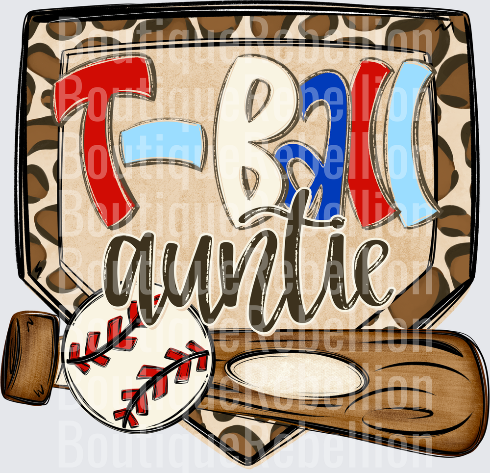TBall Auntie Single DTF Transfer